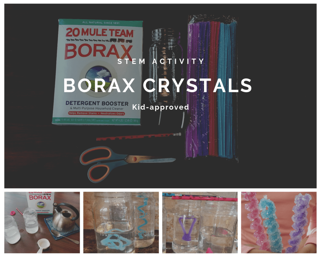 STEM activity:: borax crystals