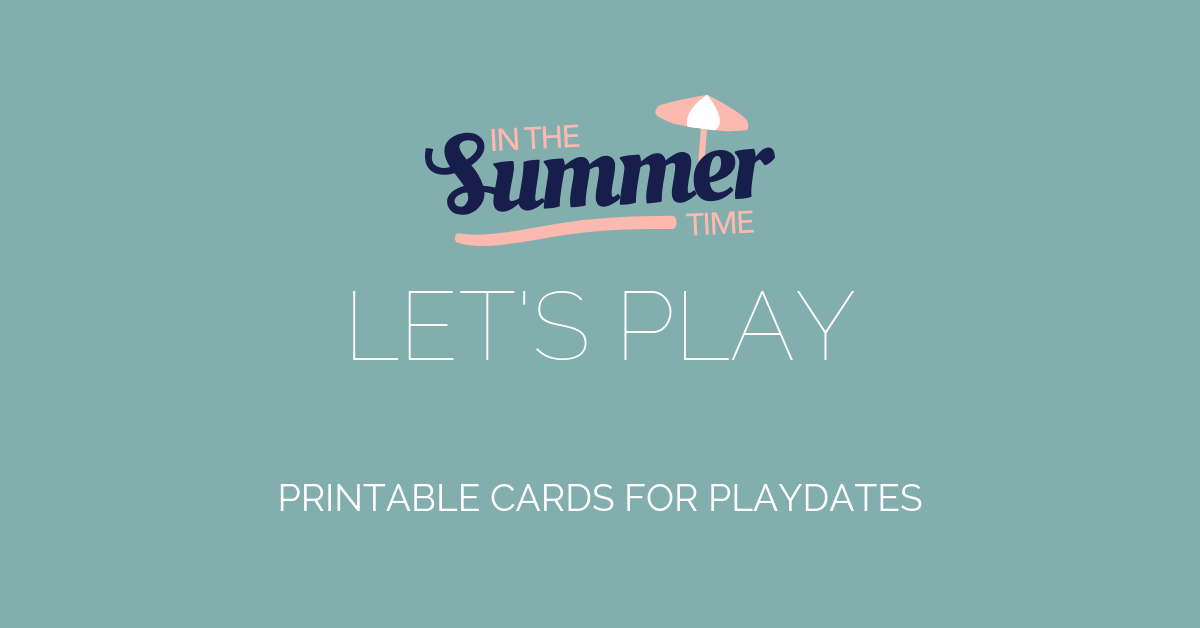 Playdate Printable Cards