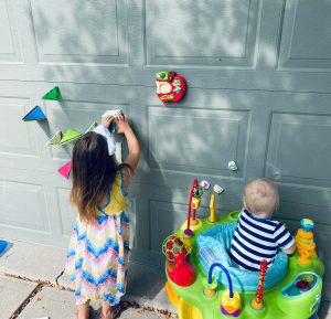 Toddler-approved Magnatiles Activities
