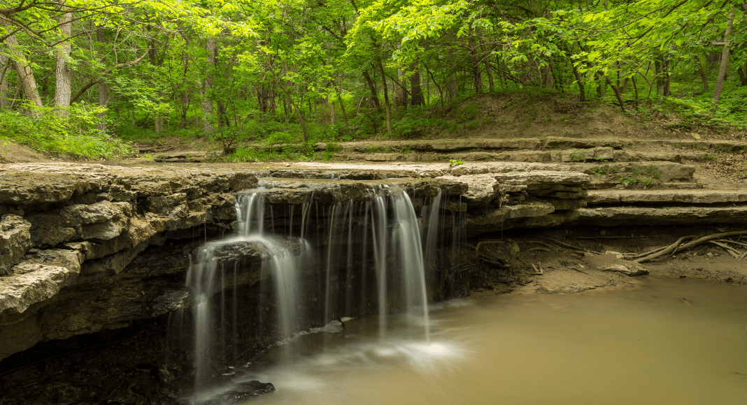 Nebraska Waterfall and Creek