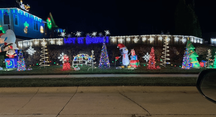 holiday lights in Omaha